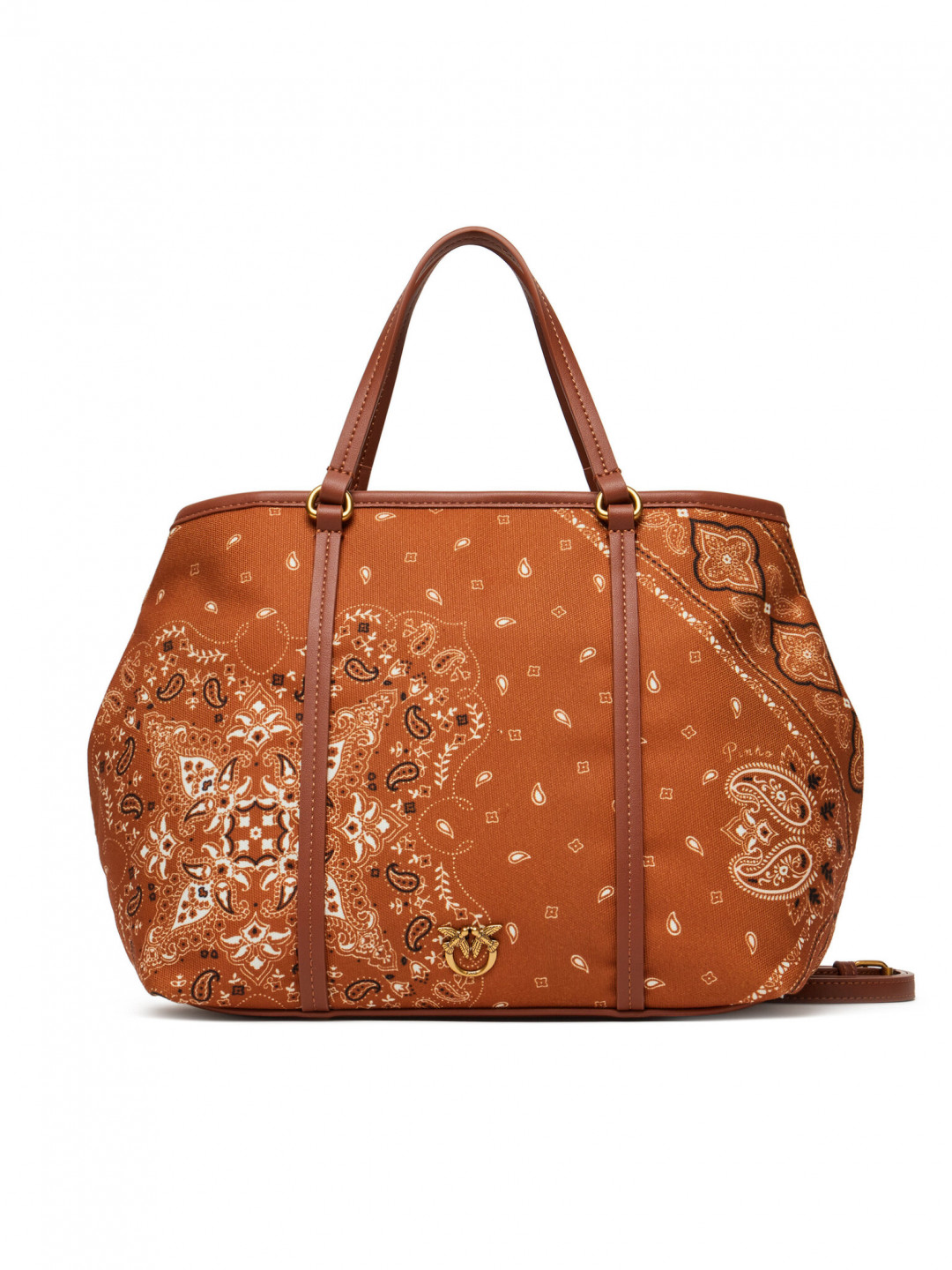 PINKO Kabelka Shopper Classic PE 25 PLTT 104899 A2AS Hnědá